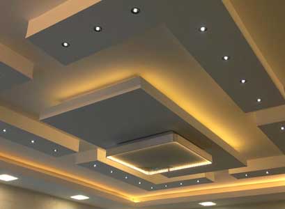 Подвесной потолок из гипсокартона
